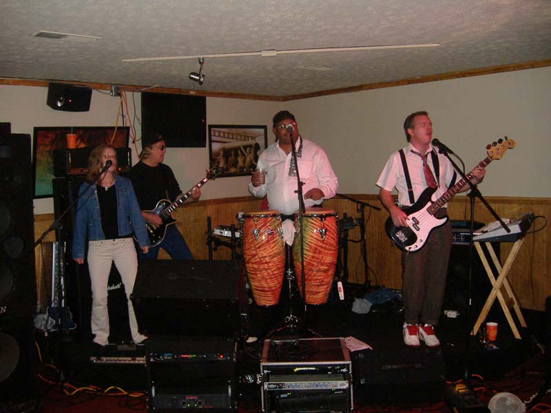 Atlanta GA The Seven Band Performing dance cover at Fat Daddys in Athens GA on Halloween 2008