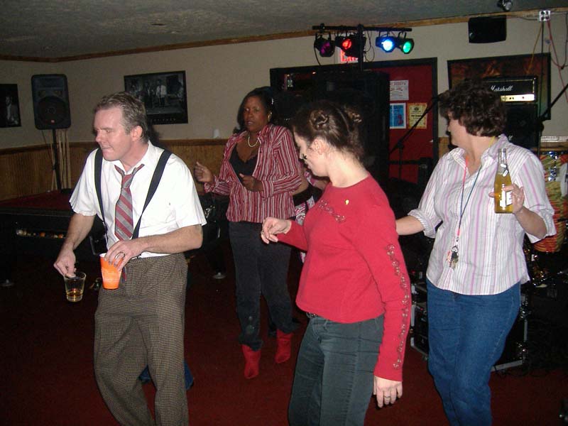 Atlanta GA The Seven Band Performing dance cover at Fat Daddys in Athens GA on Halloween 2008